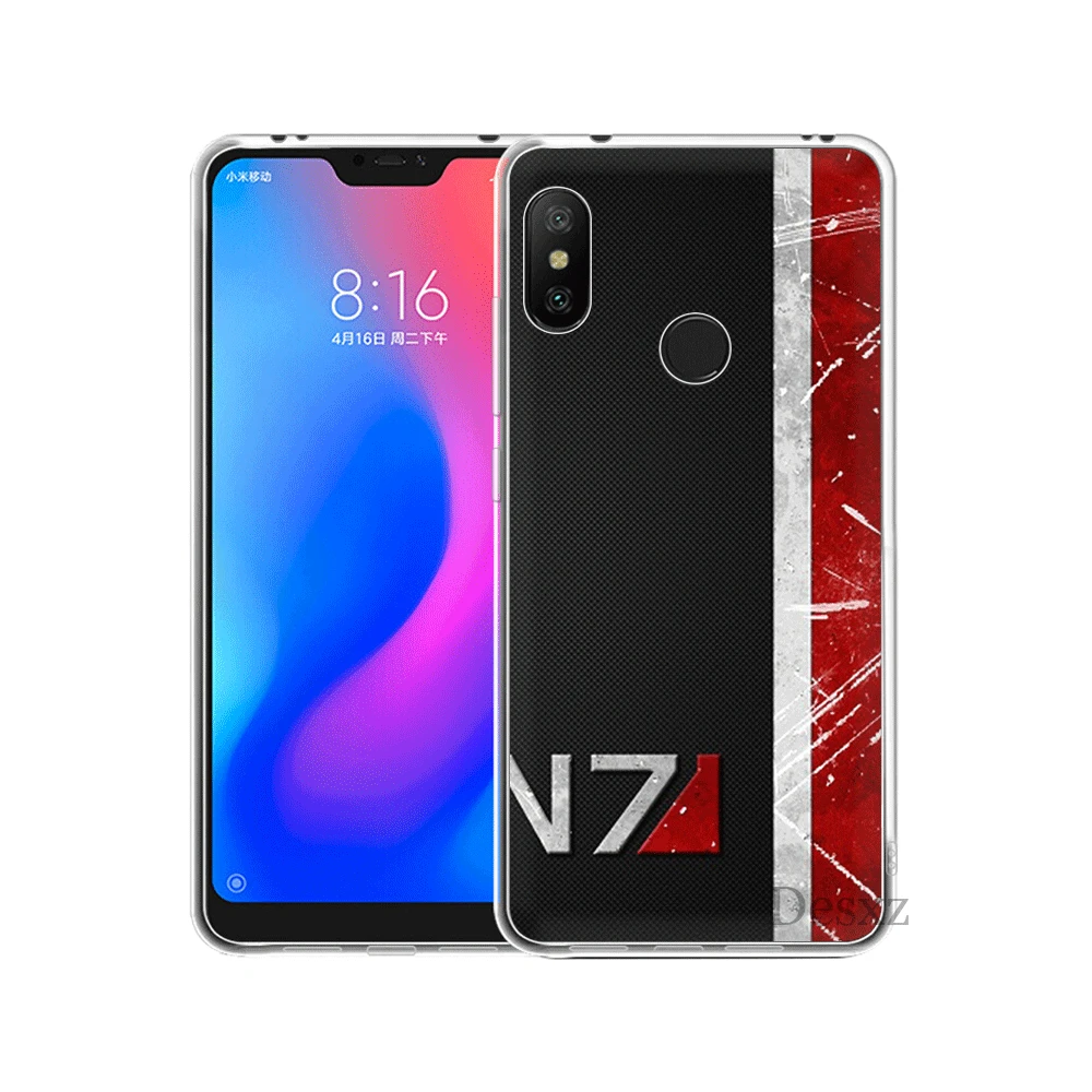 Силиконовый чехол из ТПУ Для Xiaomi Mi 6 8 Lite SE A1 A2 5X6X2 S F1 N7 с массовым эффектом |