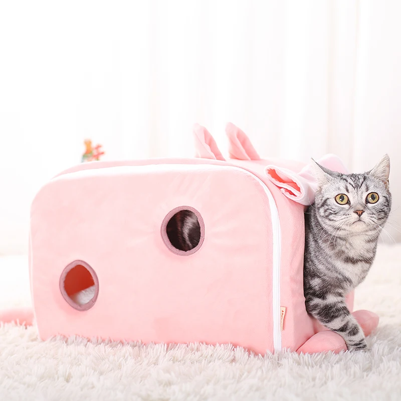 Лежанки для домашних животных HOOPET удобная мягкая кровать сна кошек подушка