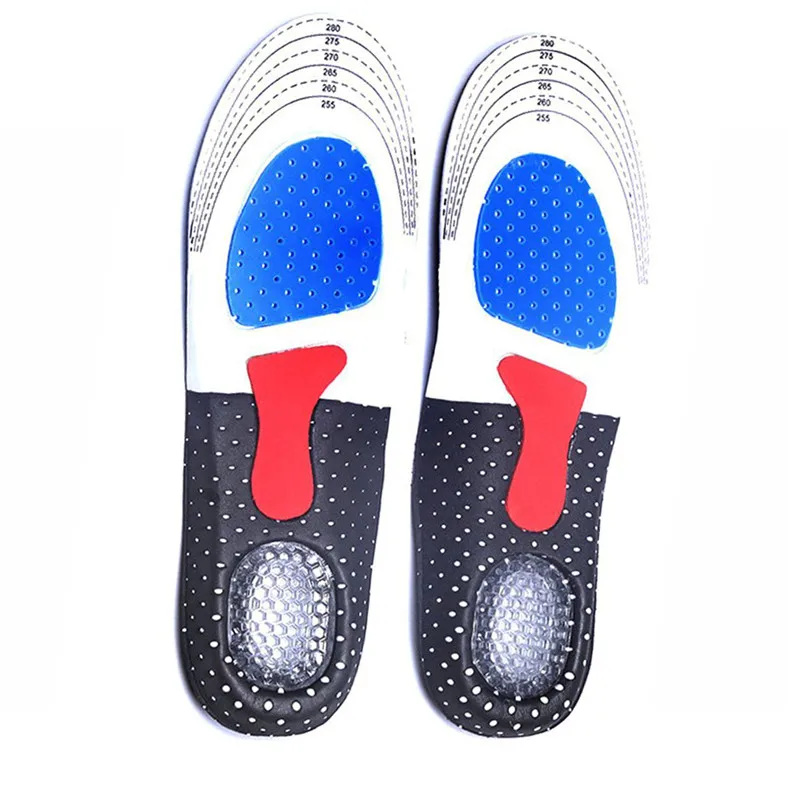 Free Size Silicone Arch Support Foam Sport Shoe Pad Sport Soft Running Gel Shoe Insoles Insert for Men Women Orthotic Cushion
