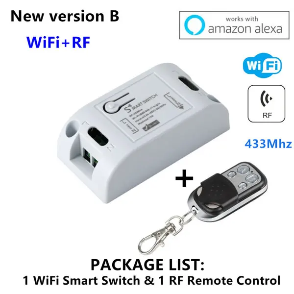 Wifi переключатель DIY модули для автоматизации умного дома беспроводной пульт дистанционного управления светильник таймер реле 110 В 220 В работает с Alexa