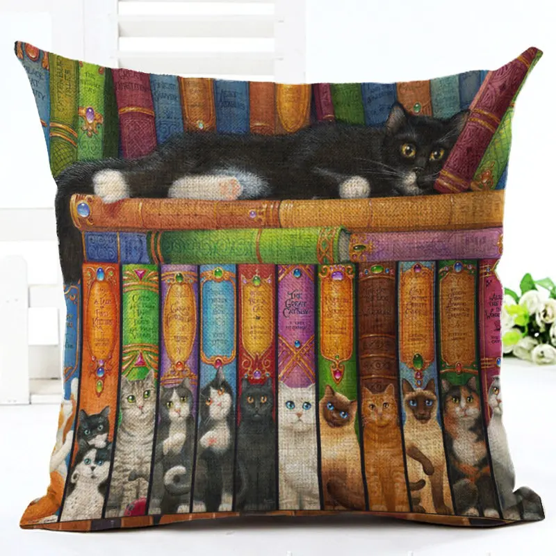 Модная Очаровательная записная книжка Cat праздничные подушки крышка бросок