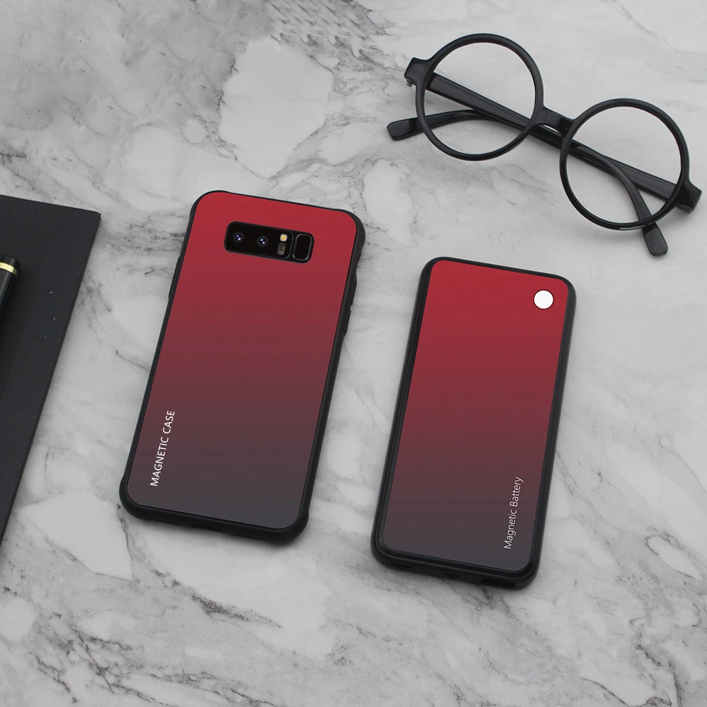 Чехол с зарядным устройством для Samsung Galaxy S10 Plus S10e тонкий градиентный чехол