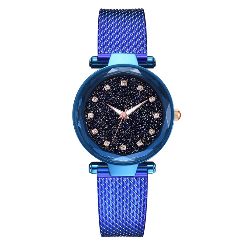 Women Watches Fashion Simple Quartz Mesh Strap Ladies Casual Crystal Star Sky Wristwatch Female Clock Dress Gifts reloj mujer /D | Наручные