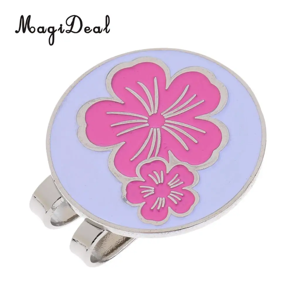 Магазин на открытом воздухе Спортивная кепка для гольфа с магнитным маркером шарика Дизайн цветов розовый/фиолетовый/синий Обучающие средства.