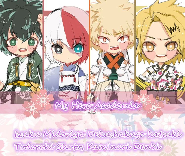Аниме My Hero academic Izuku Midoriya Deku bakugo katsuki Todoroki Shoto Kaminari Denki костюм для косплея кимоно
