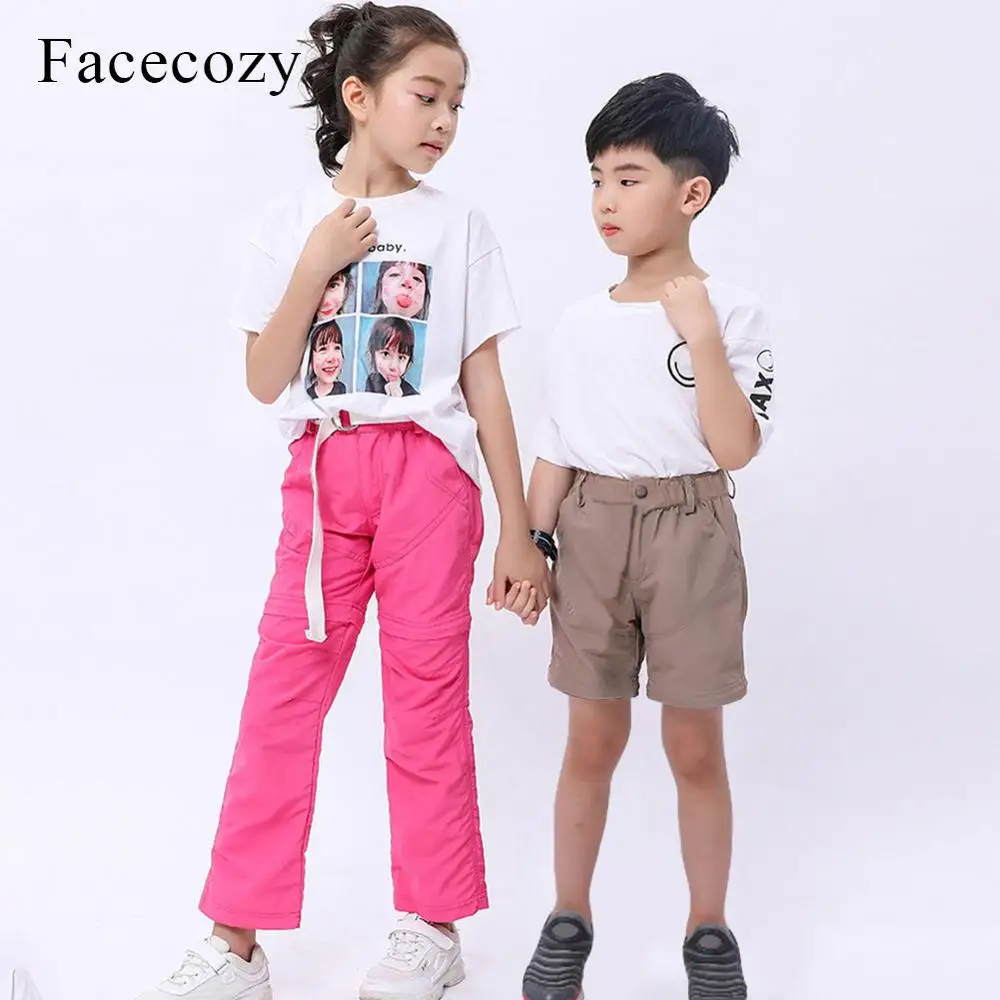 Детские шорты-трансформер Facecozy летние быстросохнущие штаны для кемпинга