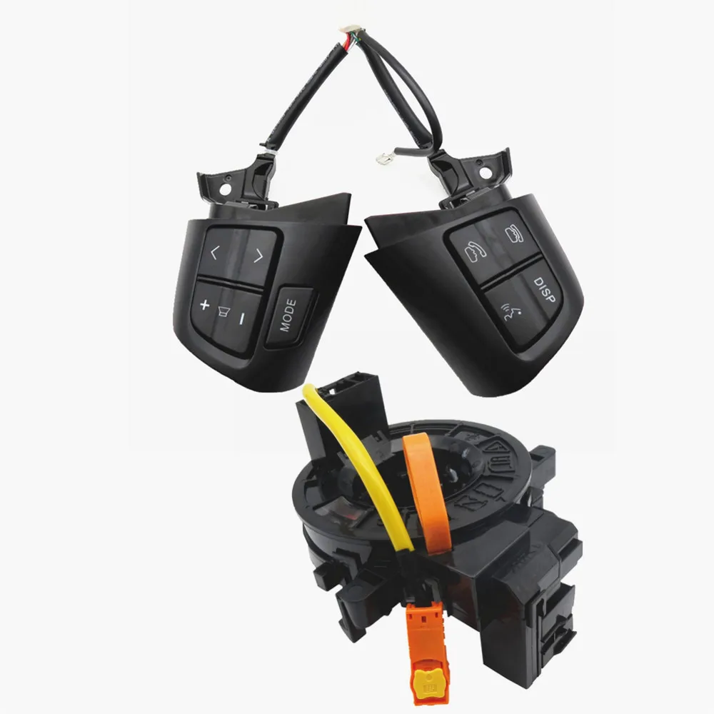 Black-Cable Высококачественный для TOYOTA COROLLA 2007-2013 84250-02230 8425002230 рулевое колесо аудио кнопка управления серебристый и черный цвет - Цвет: Black-Cable