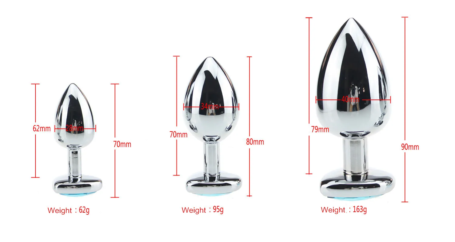Металлическая Анальная пробка в форме сердца размер/M/L анальная из нержавеющей