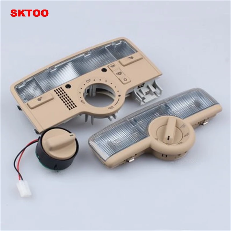 Before and after SKTOO автомобиля Купол на лампу свет skylight чтение выключатель света для Volkswagen Passat B5 06-08 OEM 3BD 947 105 A/3B7 947 106 B - Испускаемый цвет: Before and after