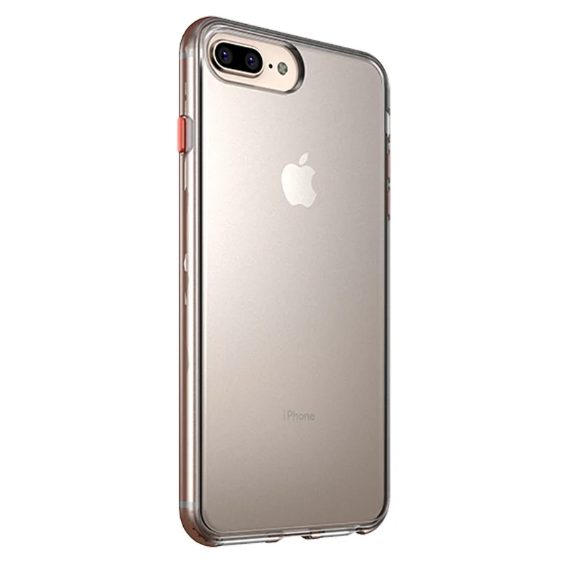 Transparent Colored Для iPhone 8 7 чехол Magic Shadow IPAKY 6 6s Plus чехол с цветными кнопками Мягкий Бампер PC Гибридный противоударный чехол для iPhone 8 7 Plus чехол - Цвет: Transparent Colored
