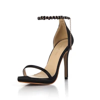 concise satin bridals party stiletto pearl ankle strap women heeled sandal damenschuhe hochzeit braut knochelriemchen 0640a 13k