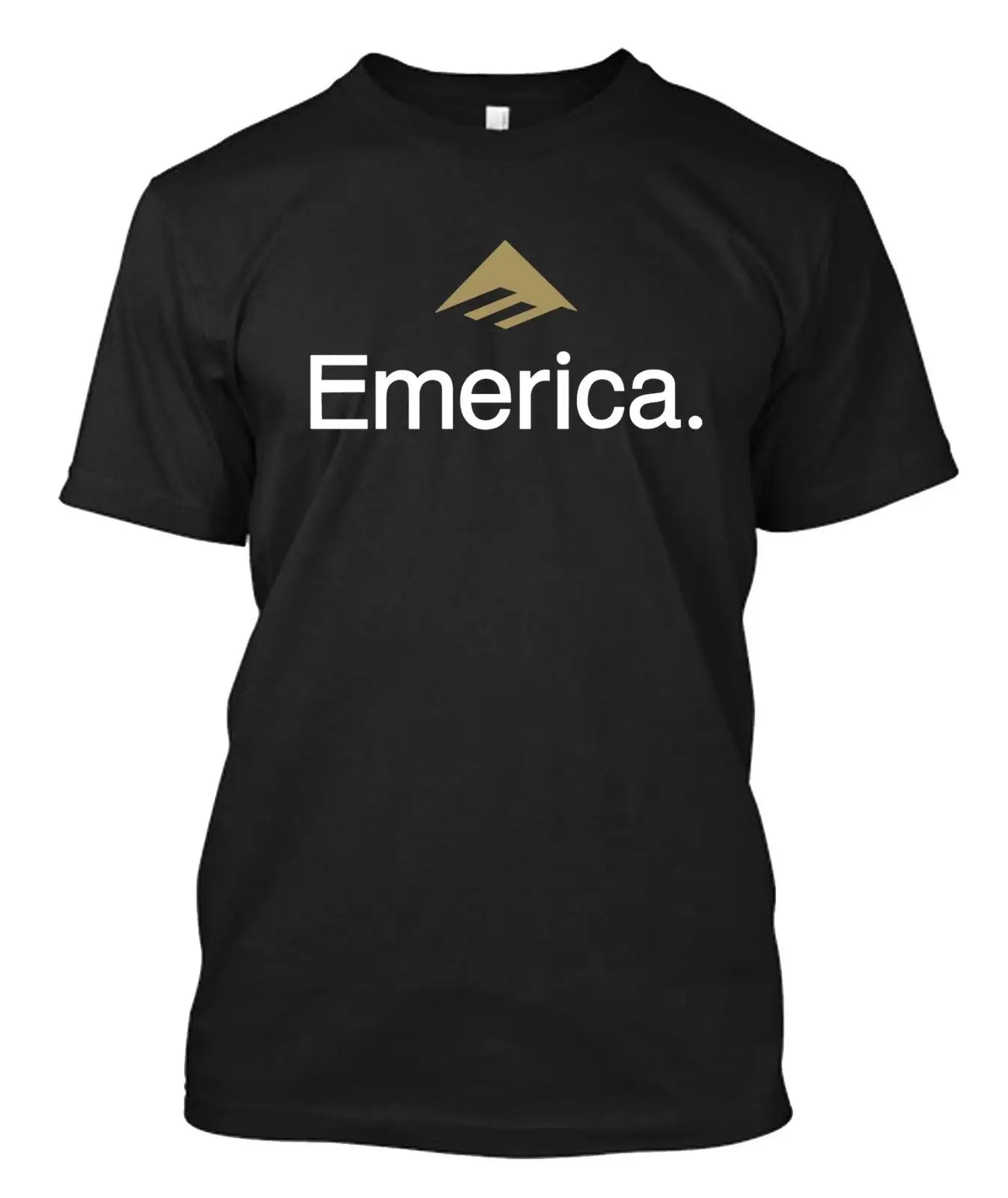 Emerica скейтборд пользовательские мужские черные футболки с круглым вырезом