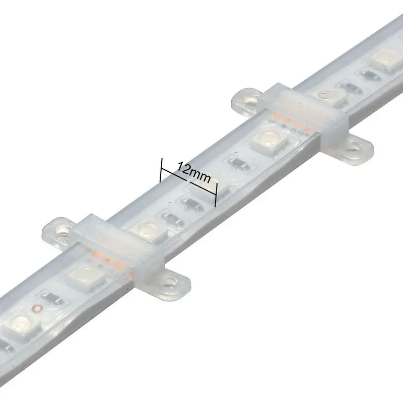 

1000pcs LED Silicon Connector 10mm 12mm 14mm LED Clip Connectors For SMD 5050 WS2811 WS2812B Silicon Strip Lights