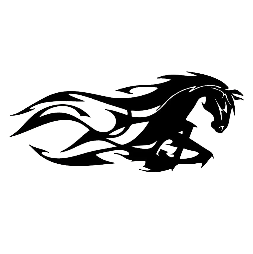 Племенной конский Mustang пламя автомобиля винил высечки наклейка Стикеры хобби