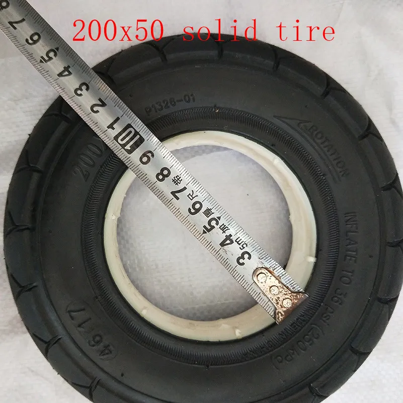 Super quality Solid Tubeless Tire 200 x 50(8x2) solid/foam filled tire 200*50 for Razor E100 E125 E200 Scooter 200*50 tyre