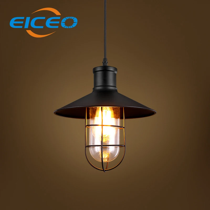 (EICEO) промышленная люстра в ретро стиле для ресторана железная клетка стеклянная
