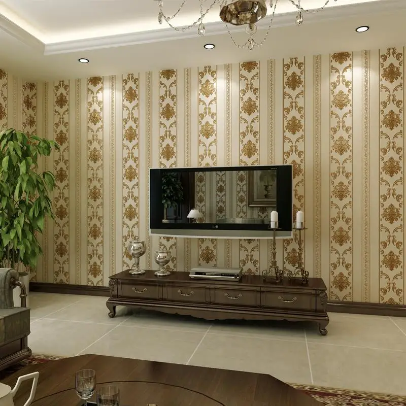 

Роскошные современные европейские глубокие тисненые 3D Дамасские нетканые обои для спальни гостиной цветочные обои рулон домашний декор