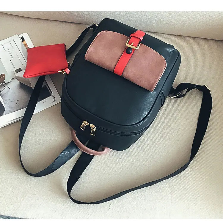 WDPOLO Новый из искусственной кожи леди сумки на плечо Chic Винтаж для женщин рюкзак с