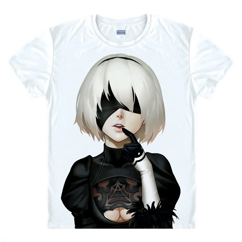 Футболка Coolprint с рисунком аниме Nier Automata NieR футболки разных стилей коротким