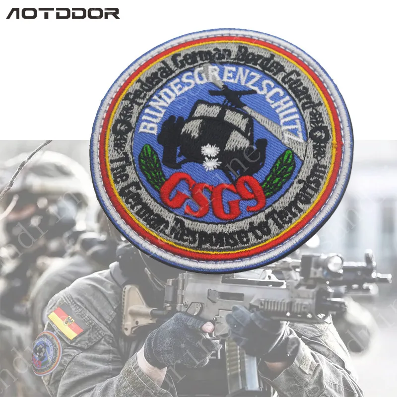 Германия GSG9 военные армейские тактические нашивки с вышивкой для одежды эмблема
