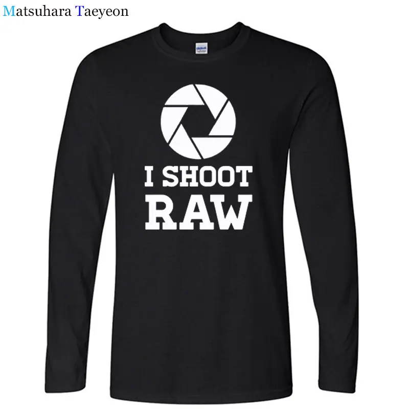 Летние футболки I Shoot Raw мужские топы футболка фотографа Повседневная хлопковая с