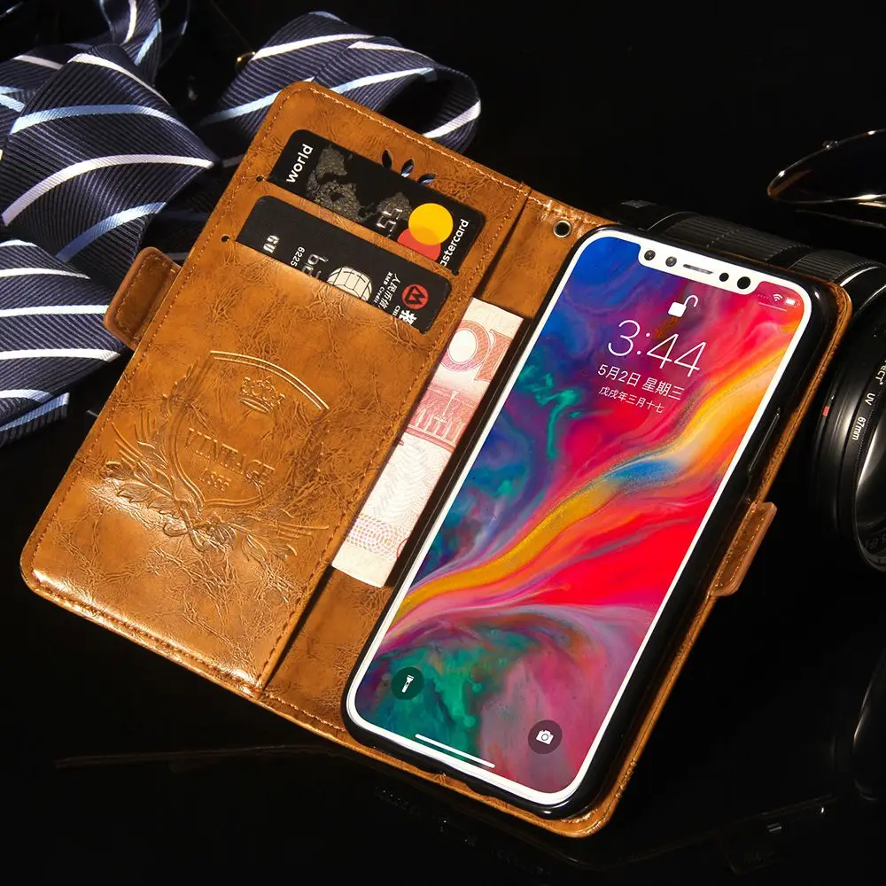 Чехол Кошелек для Xiaomi Redmi Note 6 Pro кожаный чехол с откидной крышкой и подставкой Xiomi