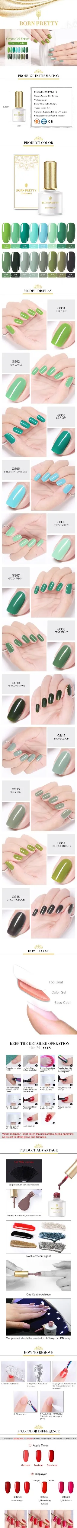 Born Pretty Гель-лак для ногтей для маникюра УФ Цвета Vernis Полупостоянный Гибридный гвоздь лак для ногтей