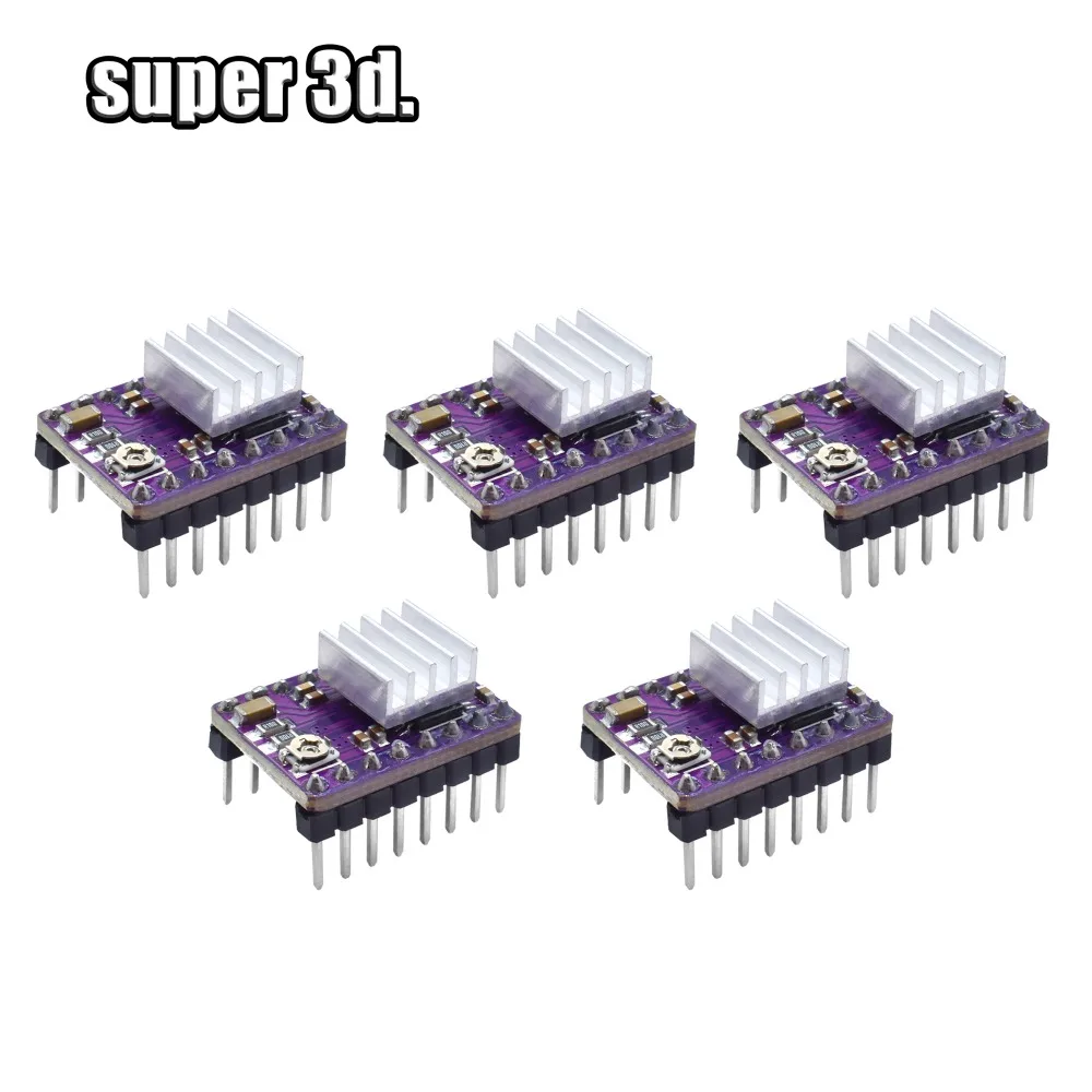 3D принтер StepStick DRV8825 драйвер шагового двигателя переноска Reprap 4 слойные PCB RAMPS