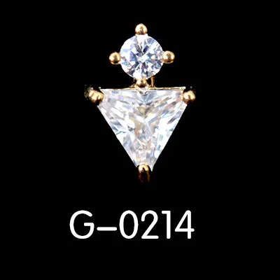 GS0214 5 шт циркониевые драгоценные камни для дизайна ногтей ювелирные изделия из сплава украшения для ногтей блестящие циркониевые Стразы для маникюра циркониевые алмазные подвески для ногтей - Цвет: GS0214