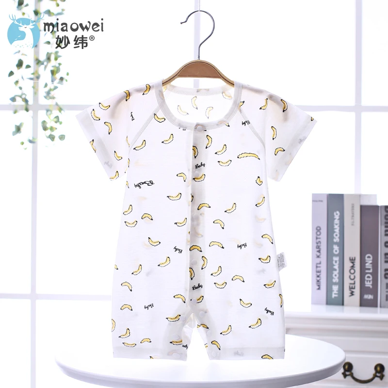 Summer baby onesie thin style short sleeved clothes men and women cotton pajama climbing summer | Детская одежда и обувь