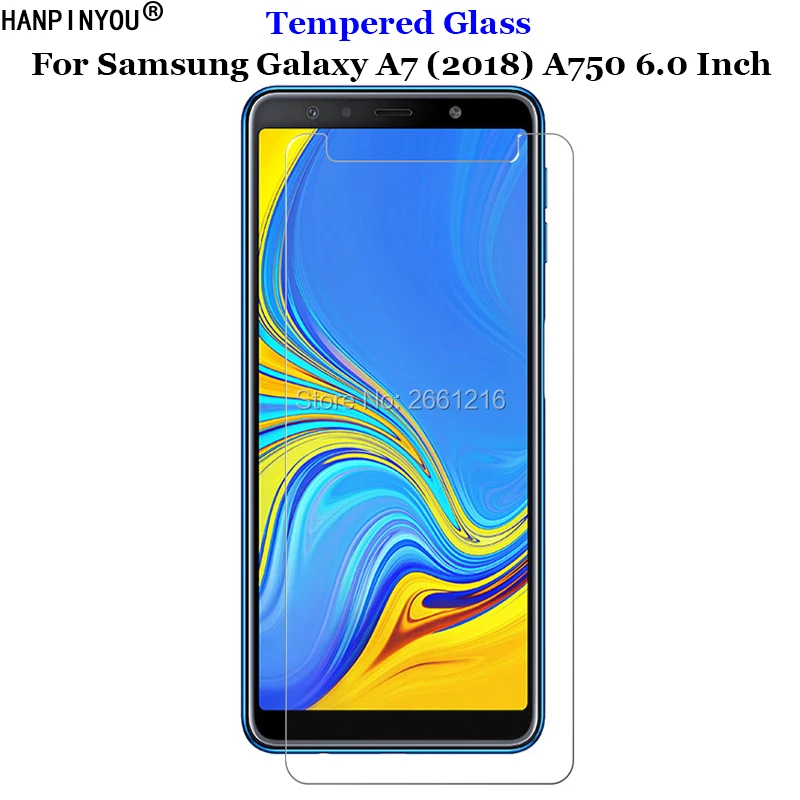 

Для Samsung Galaxy A7 (2018) A750F 6,0 "закаленное стекло 9H 2.5D Премиум Защита экрана Взрывозащищенная защитная пленка