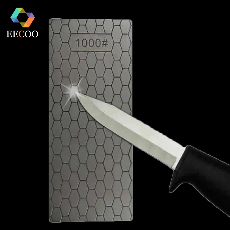 EECOO Professional 400 или 1000 ультра-тонкая ячеистая поверхность, точильные каменные ножи, алмазная пластина, точильный брус для ножей