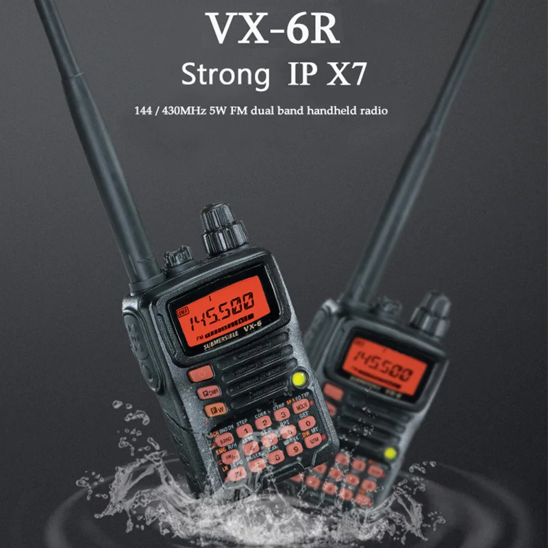 Иди и болтай Walkie Talkie “иди VX 6R двухдиапазонный 140 174/420 470 MHz канал 900 FM Ham