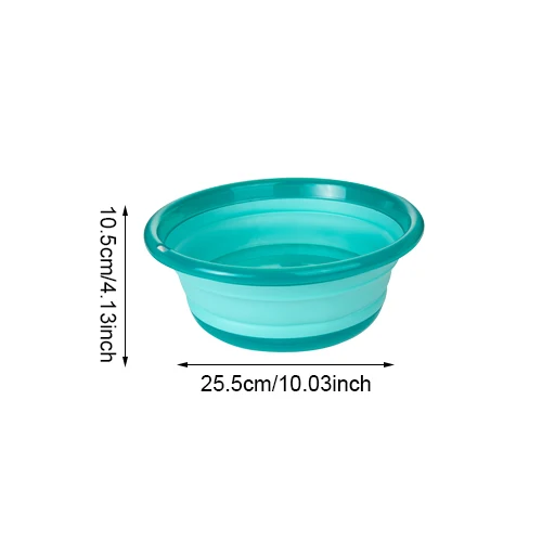 S Blue Basin 1 шт., портативные складные раковины, пластиковые складные ложки для воды, ложка для мытья дома, Товары для ванной комнаты, аксессуары - Цвет: S Blue Basin