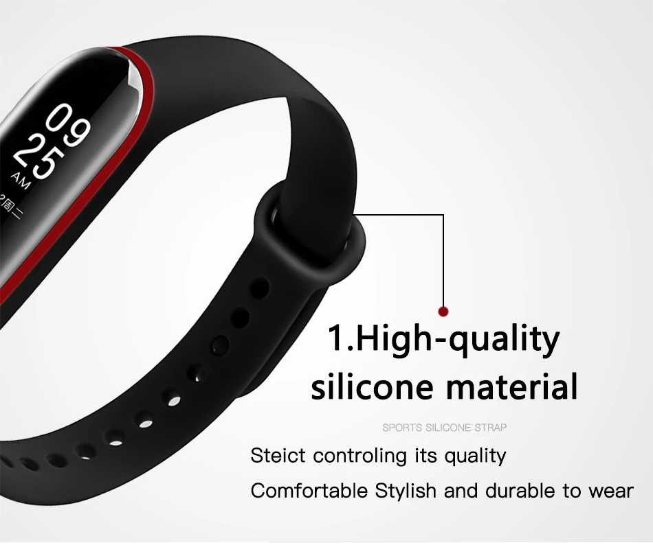 Новое поступление BOORUI, цветной ремешок для mi band 3, аксессуары для mi 3, сменный ремешок для xiaomi mi 3, умные браслеты