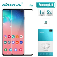 for Samsung Galaxy S10 Glass Nillkin 3D CP+ Max Full Cover Tempered Glass Screen Protector for Samsung S10 Nilkin HD Glass Film