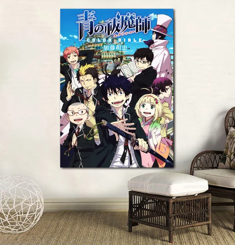 Ao No Exorcist аниме плакат холст печать домашний декор настенная живопись без рамки |
