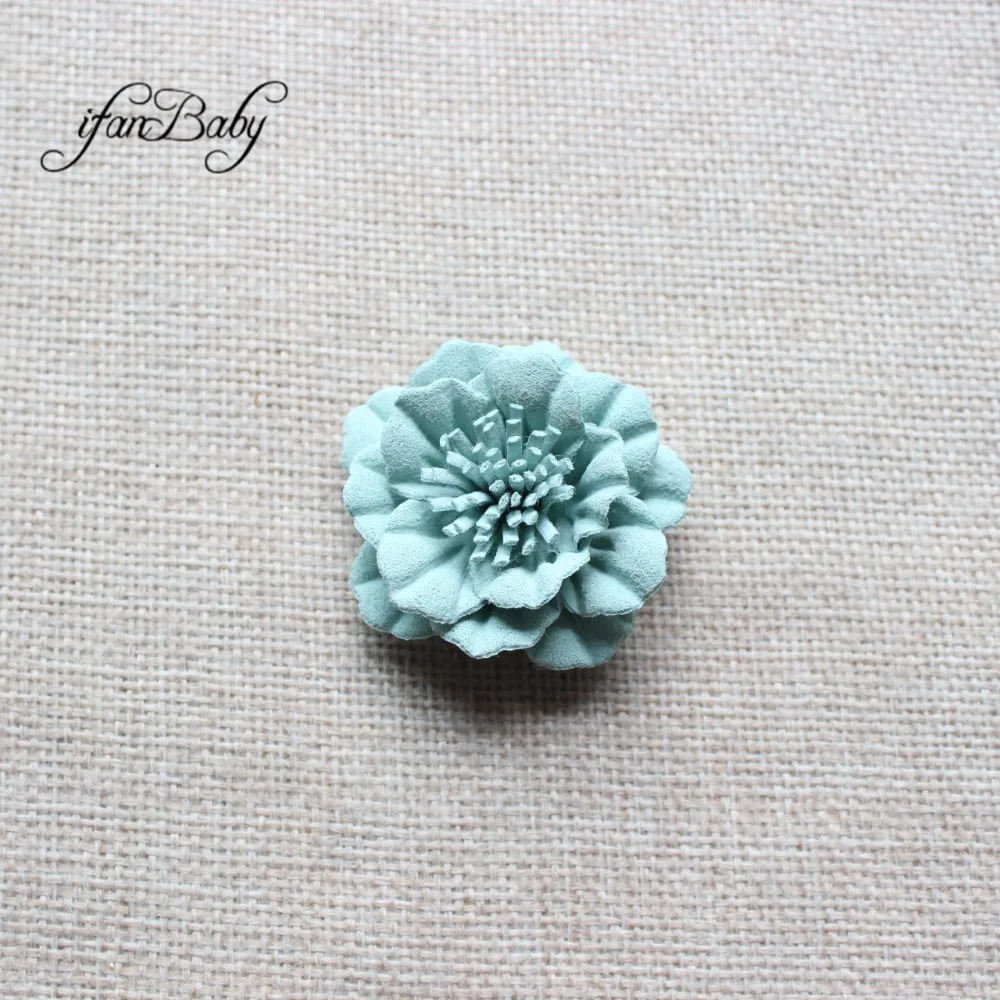 Модный Цветок из синтетической кожи цветочные аксессуары для волос броши кольца