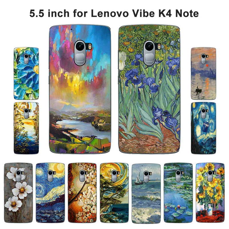 Мягкий ТПУ чехол накладка для Lenovo Vibe X3 Lite K4 Note A7010 телефона с масляной краской