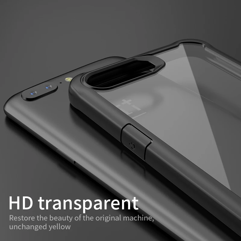 Oneplus 5 6 T оригинальные чехлы capas PC силиконовый прозрачный противоударный чехол One
