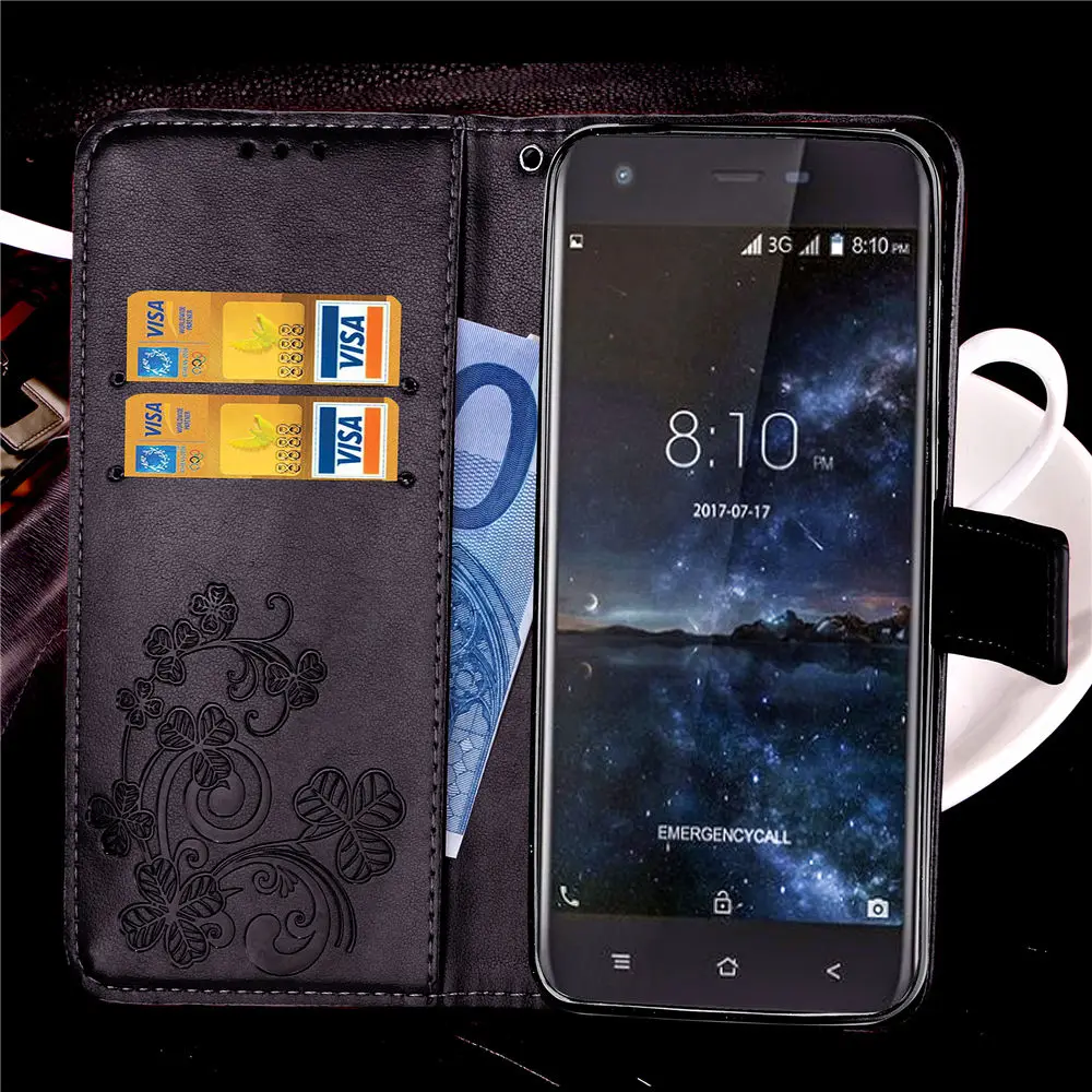 Blackview A7 Pro Чехол Lucky Four Leaf Clover Дизайн из искусственной кожи бумажник флип-чехол подставка чехол для Blackview A7 Pro