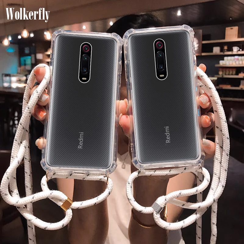 Модный шнурок Чехол для Xiaomi mi 9 t pro mi 9 se mi 8 lite Red mi note 7 5 6 K20 pro 7 7a GO Cross плечевой ремень противоударный чехол