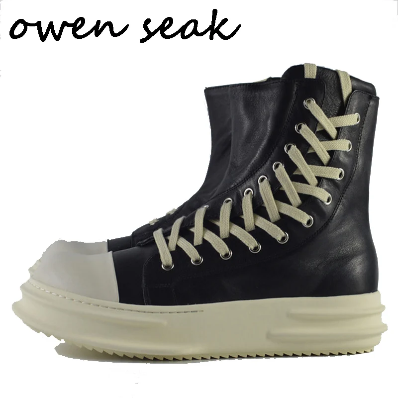 Мужские ботильоны из натуральной кожи на шнуровке молнии|shoes black|shoes menshoe man men |