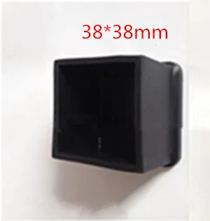 38mm X38mm 4 шт., квадратные силиконовые колпачки для ног стула, нескользящие носки для ног, защитные накладки для пола, пробки для труб, мебель, выравнивающие ножки - Цвет: 38mm X38mm