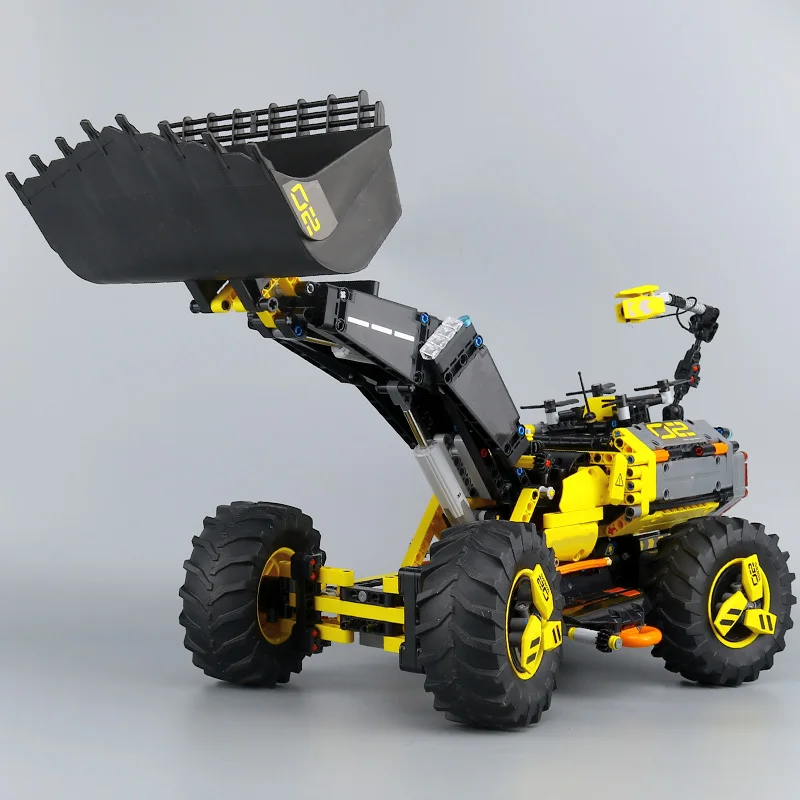 Техника Decool 3384 going 42081 Volvo концепция фронтальный погрузчик ZEUX модель строительные блоки кирпичи развивающие игрушки для детей