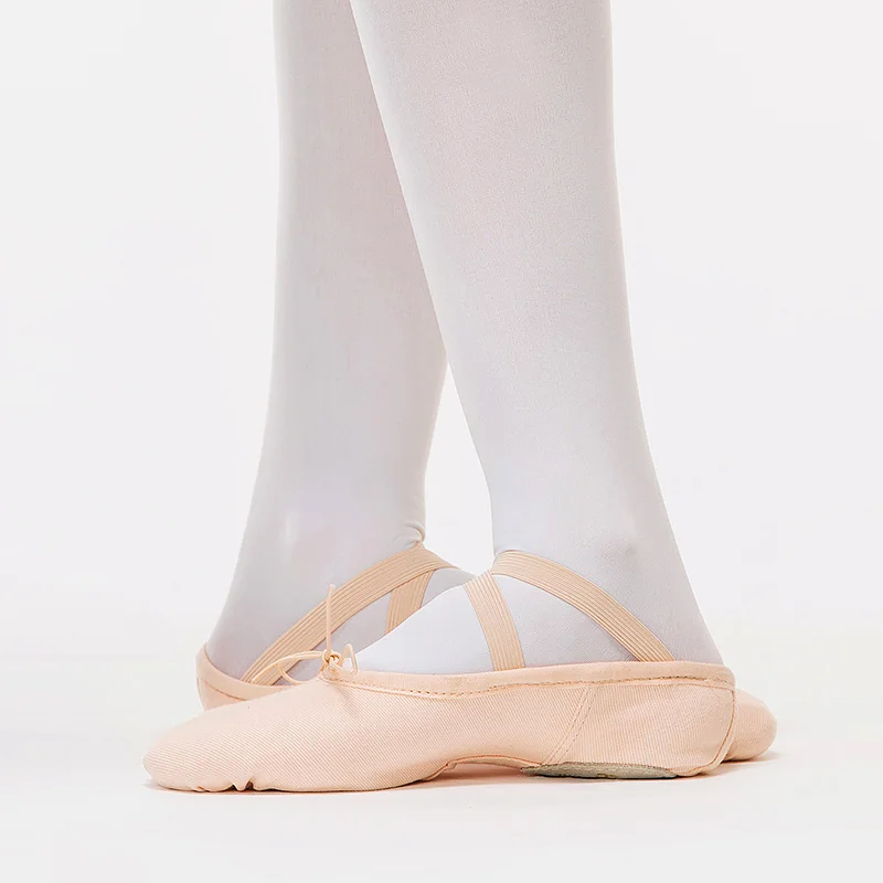 Sansha/Балетки для взрослых эластичная ткань с эластичным ремешком и шнурком черные