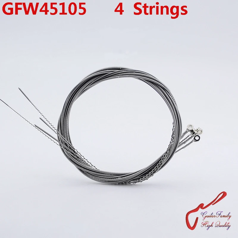 1 Набор GuitarFamily GFW45105 нержавеющая сталь 4 струны электрическая басовая струна(045-105) Сделано в Корее