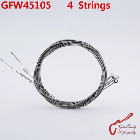 Электрическая басовая струна из нержавеющей стали GFW45105, 1 комплект