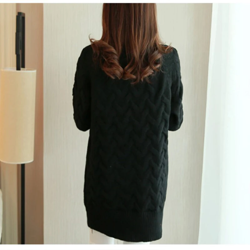 Winter Women Turtleneck Soft Sweater Female Casual Loose Long Sleeve Warm Womens Pullover Cable Knitted | Женская одежда