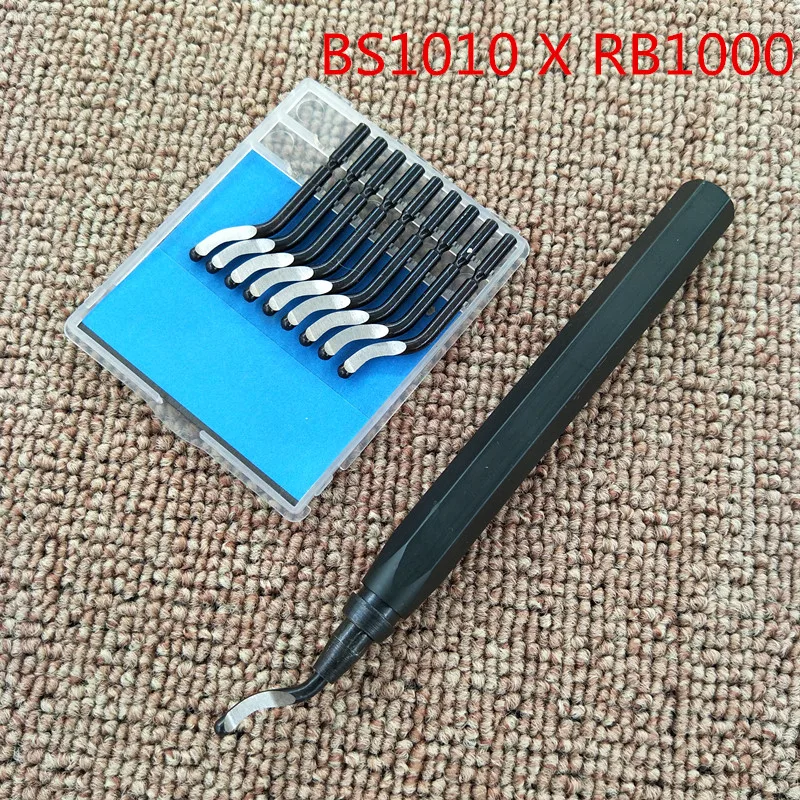Knife 10pcs BS1010 blade,+1pcs RB1000 handle,manual toolbox,maintenance tool parts,burr,scraper hair removal